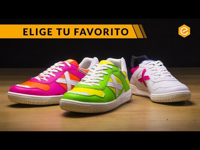 Zapatilla de Fútbol sala Munich Continental Exclusiva Blanco-Rosa-Azul -  Fútbol Emotion