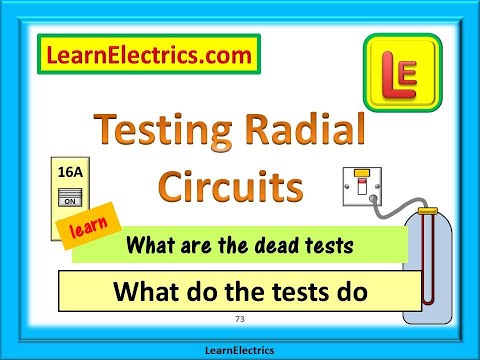 TESTING RADIAL CIRCUITS  Lighting, Cookers, Showers and Radial Socket circuits.