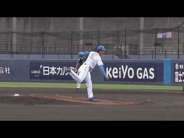 【ファーム】F達孝太 落ちるボールで空振り三振を奪い、無失点ピッチ!! 2022年5月17日  北海道日本ハムファイターズ 対 東京ヤクルトスワローズ