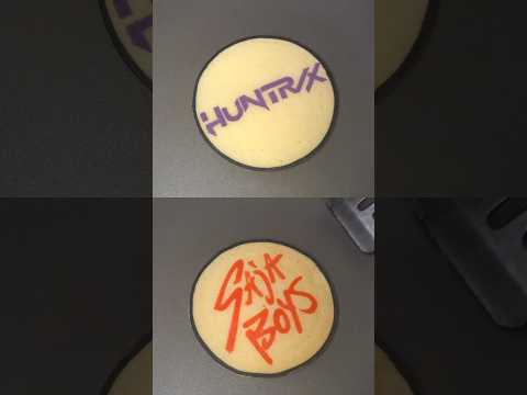 KPop Demon Hunters Logo Pancake Art - HUNTR/X, SAjA Boys (Golden ver.)