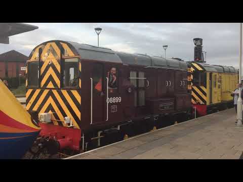 Branchline Society tour Class 08s at Derby station