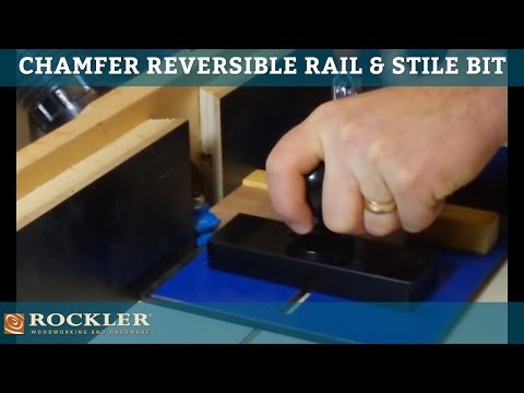 Rockler Chamfer Reversible Rail & Stile Router Bit