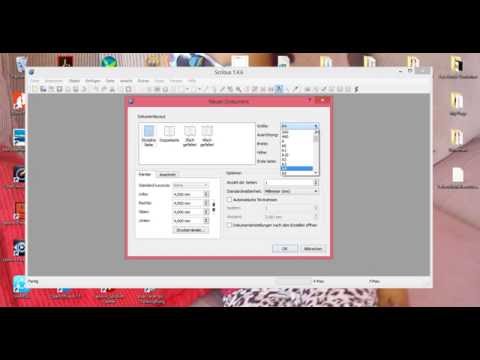 text einfügen scribus - text bearbeiten scribus- text speichern scribus