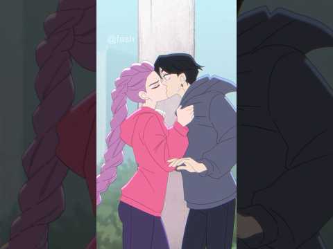 Rumi Surprises Jinu With a Kiss (Kpop Demon Hunters)