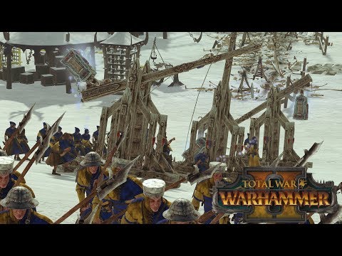 BLESS THIS TREBUCHET - Bretonnia vs Wood Elves // Total War: Warhammer II Online Battle
