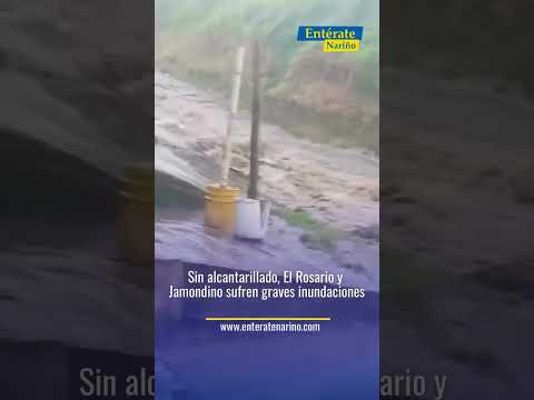 Fuertes lluvias generan inundaciones en el sur de Pasto
