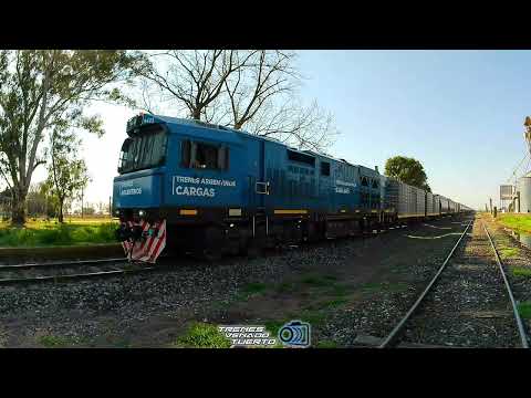 CRRC 9422 PASANDO LENTAMENTE POR SAN EDUARDO CON UN VACÍO. (2025) #trenesargentinoscargas 