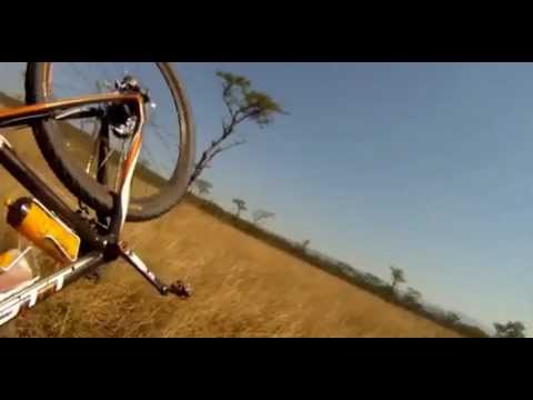 Mountain Biker gets taken out by BUCK - CRAZY Footage - Only in Africa - COOL!