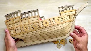 How to Make a DIY Pirate Ship with Cardboard | Fun Craft for All Ages!