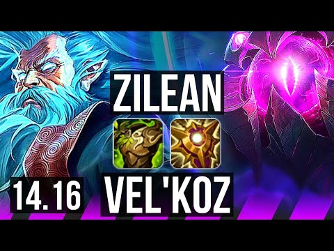 ZILEAN & Lux vs VEL'KOZ & Miss Fortune (SUP) | 3/3/33, 800+ games | EUW Master | 14.16