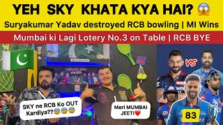 Suryakumar Yadav khata kya hai Yaar | SKY destroyed RCB Bowling | MI vs RCB Pakistan reaction on IPL