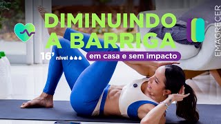 TREINO DE 16 minutos pra DIMINUIR A BARRIGA - em casa - sem impacto - Carol Borba