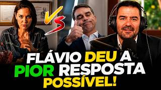 FLÁVIO BOLSONARO TENTOU RESPONDER MICHELLE... e PEGOU MUITO MAL!
