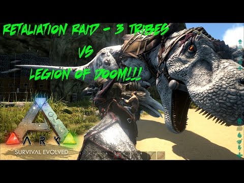 ARK Survival Evolved - Primitive Plus Official - Retaliation Raid - 3 Tribes VS LOD - S4E14