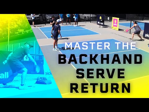 Learn a Backhand Serve Return for Pickleball | Backhand Technique