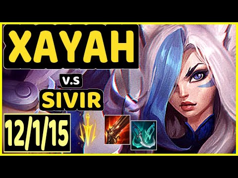 EVANRL (XAYAH) vs SIVIR - 12/1/15 KDA BOTTOM ADC CHALLENGER GAMEPLAY - NA