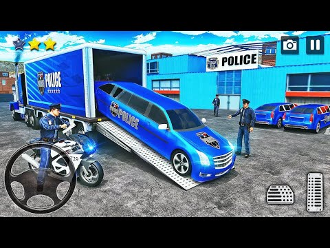Transporting Police Vehicles in Cargo Plane - Car Transporter Simulator - Android Gameplay #2