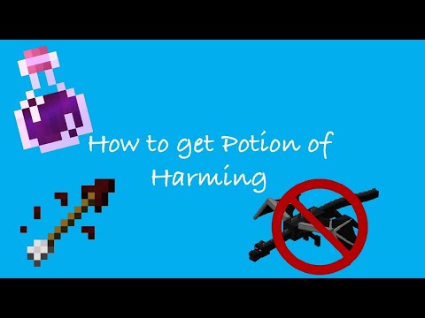 How to get Potion of Harming to make Instant Damage II Arrows (Minecraft)