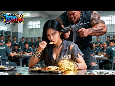 Sát thủ mạnh nhất tàn sát nhà tù; cô gái trong góc vẫn ăn và kẹp đạn bằng 2 ngón tay!
