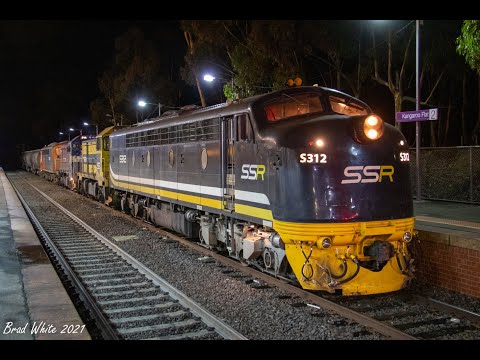 Southern Shorthaul Railroad Light Engines and Grain: 0082 & 9098 at Kangaroo Flat & Bendigo- 8/6/21
