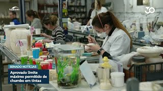 Senado aprova redução de limite de chumbo em tintas