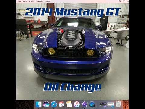 2014 Mustang GT Oil Change