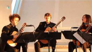 J S Bach - Fugue B minor BWV 579 - Zagreb Guitar Quartet
