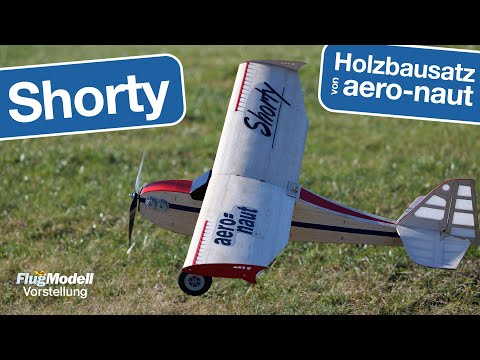 Shorty – a wooden kit model from aero-naut with a 1.3 m wingspan – tested in FlugModell 7+8/2024