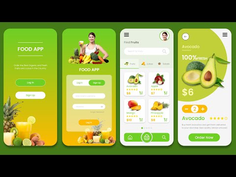 How to Create E commerce Food Delivery App in Adobe XD App UI UX Design