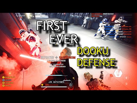 FINNALLY a SHIP DEFENSE with COUNT DOOKU | Supremacy | Star Wars Battlefront 2