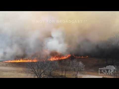 02-14-2022 Boyd, TX - grass fire burns homes and threatens live stock. Ground & drone