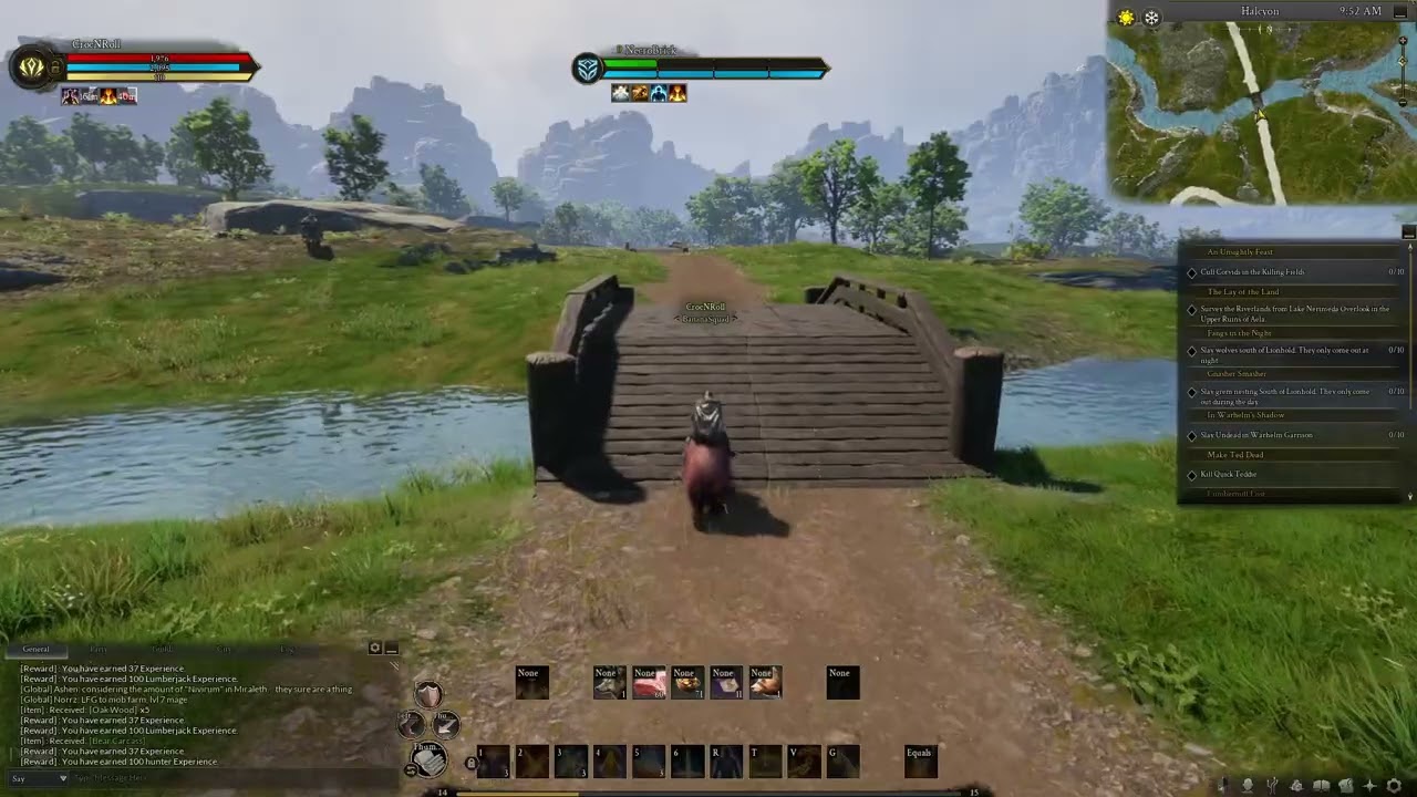 Ashes of Creation - Cleric grind session to lvl 16 - solo and group