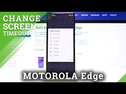 How to Set Up Screen Timeout Motorola Edge - Change Sleep Time