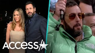 Jennifer Aniston’s Intv Crashed By Adam Sandler