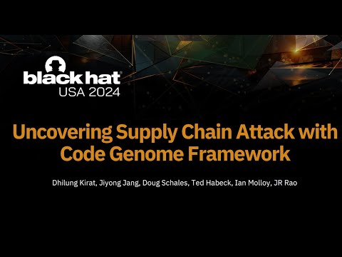 Uncovering Supply Chain Attack with Code Genome Framework