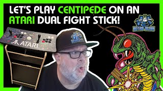 Let's Play CENTIPEDE ARCADE on my ATARI Dual Fight Stick with Trackball!