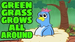 Green Grass Grows All Around - Children&#39;s Song with Lyrics - Kids Songs by The Learning Station