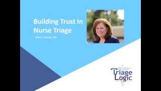 Building Trust in Telephone Nurse Triage