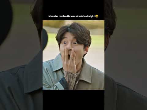When he realize He was drunk last night 😆 #goblin #gongyoo #kdrama #fyp