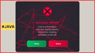 Java Project Tutorial - How To Create a Modern Error Dialog With Animations In Java Netbeans