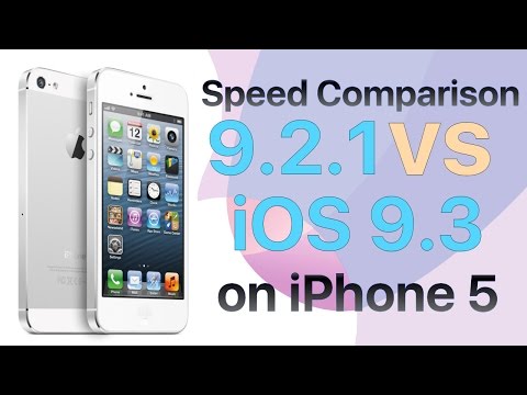 iPhone 5 iOS 9.2.1 vs iOS 9.3 Final Version Speed Comparison Build 13E233 and 13E237