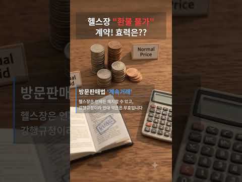 헬스장 환불, "계약서에 불가라고 썼잖아요"…그 말이 안 통하는 이유