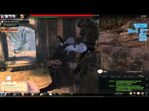 Vindictus: Kicking a Gnoll against a wall