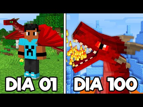 Sobrevivi 100 DIAS com DRAGÕES ALFA no Minecraft O FILME
