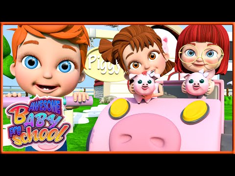This Little Piggy's Songtime | Piggy Wiggle Waltz | Song for Children - Awesome Baby Preschool
