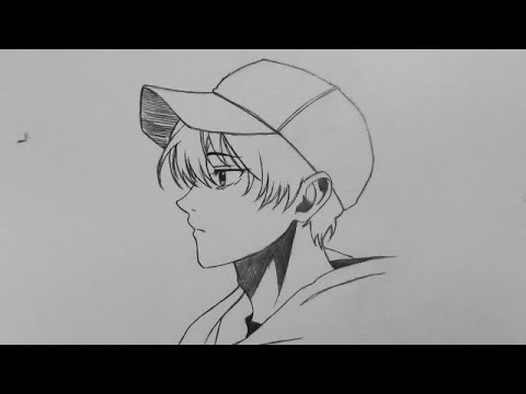 Cara Menggambar Anime Cowok Bertopi  untuk Pemula || Step by step MUDAH