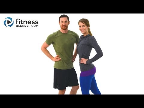 40 Minute At Home Butt and Thigh Workout - Lower Body Workout with Kelli and Daniel