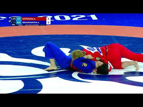 Round 3 Women's GP GI - 65 kg: A. KOPEIKINA (RUS) v. A. BIKMUKHANOVA (RUS)