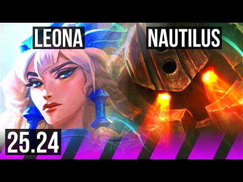 LEONA & Jhin vs NAUTILUS & Draven (SUP) | Good KDA: 2/1/11 | KR Challenger | 25.24