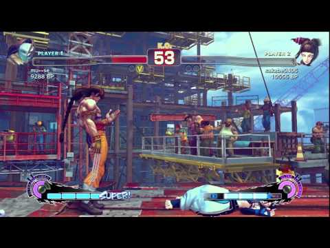mu--se (Claw) Vs sakabe0406 (Juri) PS3 SSF4 Ranked Match